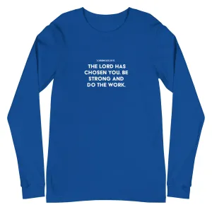 1 Chronicles 28:10 Unisex Long-Sleeve Tee
