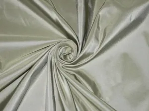 100% Pure SILK TAFFETA FABRIC Olive x Light Blue shot 54" wide TAF#29[2]