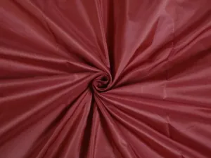 21 mm SILK TAFFETA FABRIC Deep Red color 54&quot; wide