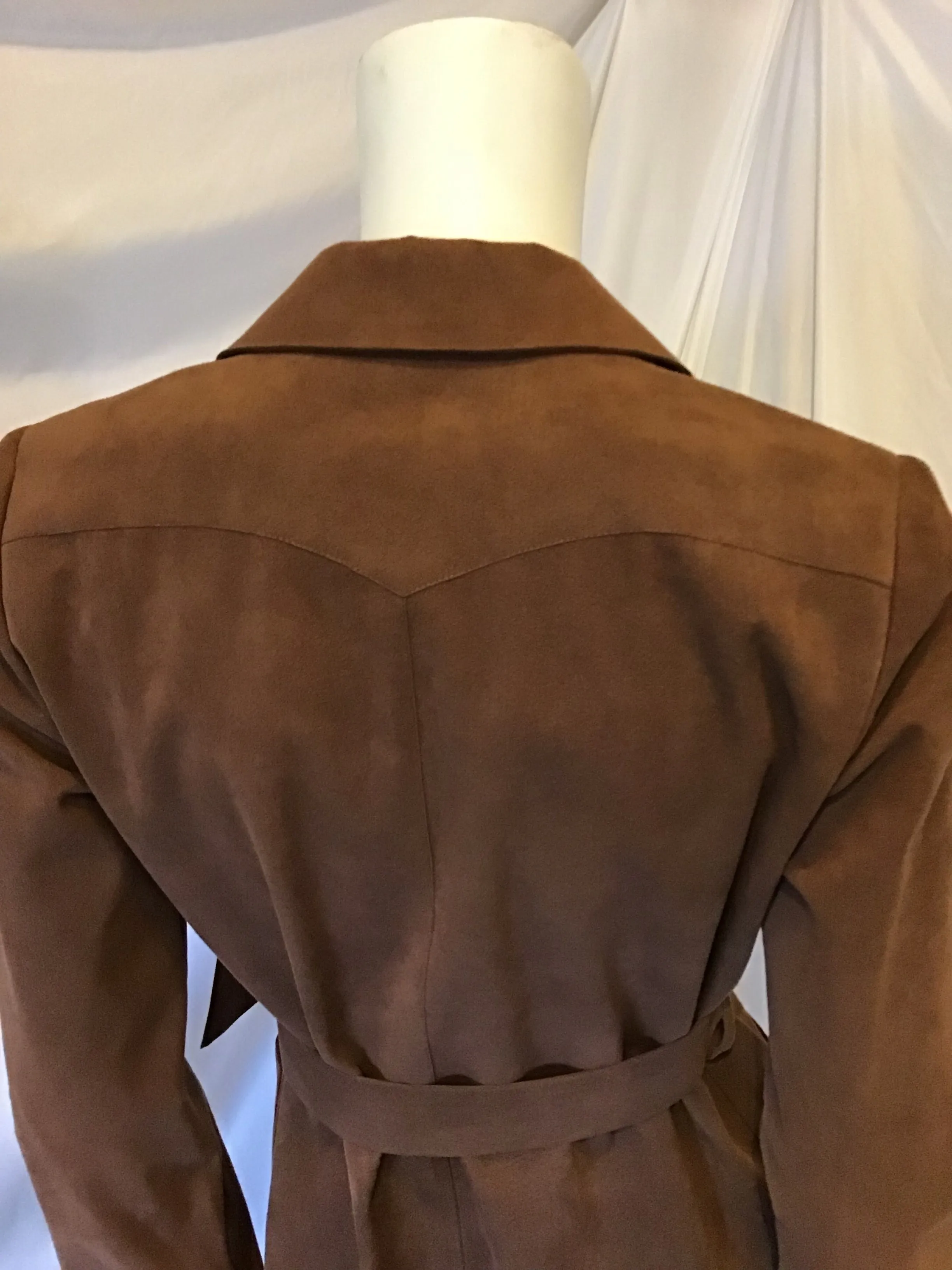 70s Adele Simpson Suede Coat