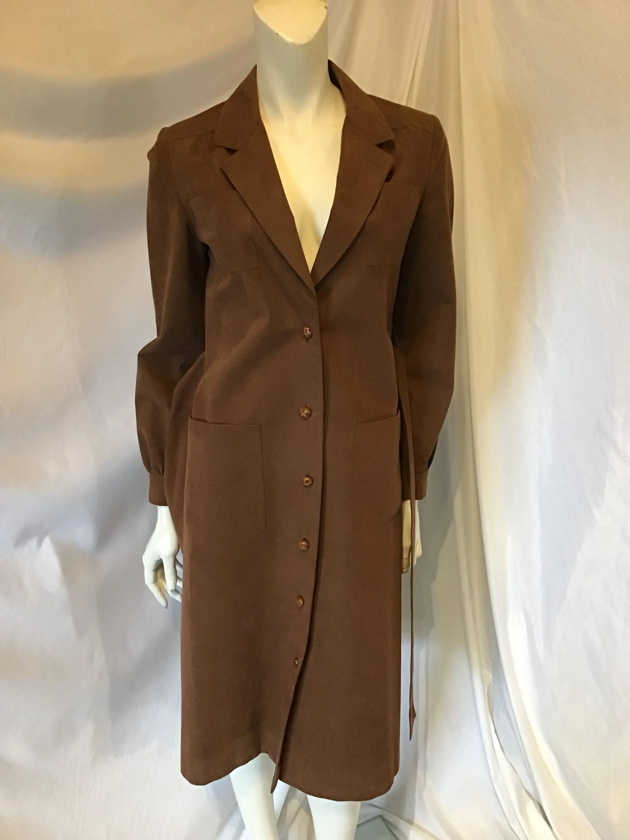 70s Adele Simpson Suede Coat