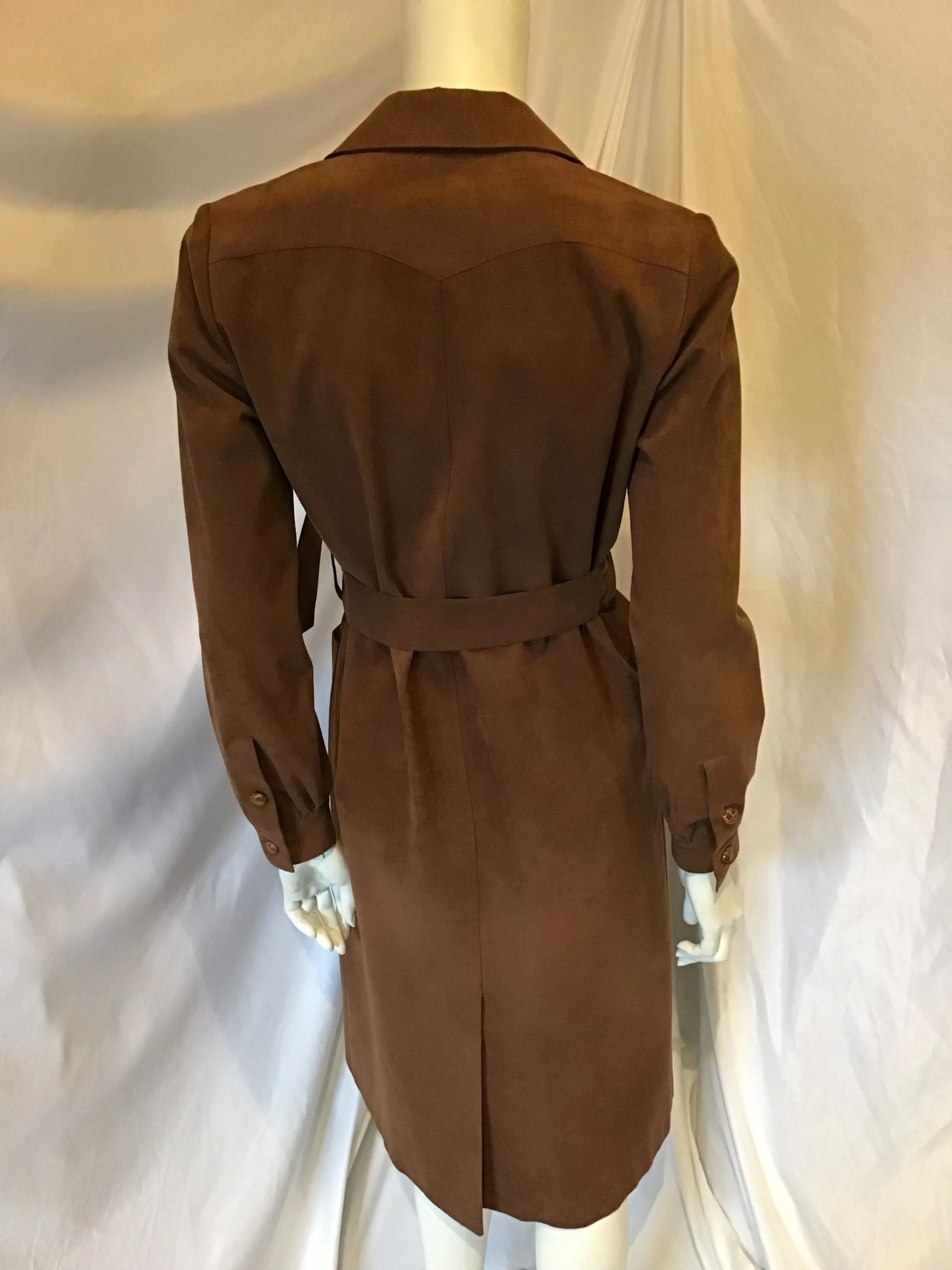70s Adele Simpson Suede Coat