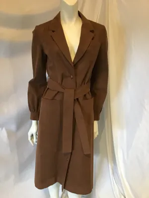 70s Adele Simpson Suede Coat