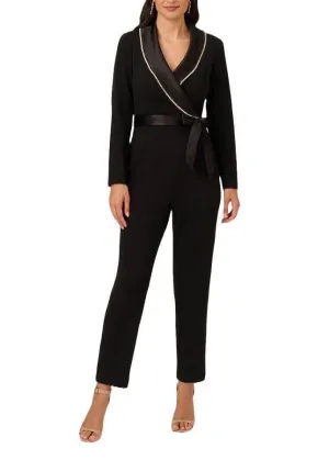 Adrianna Papell AP1E210678 - Embellished Lapel Jumpsuit
