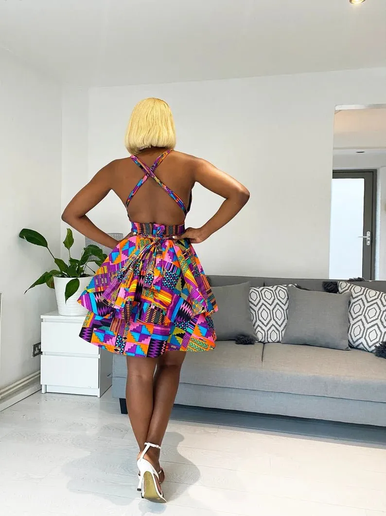 African Print Benzina Infinity Dress