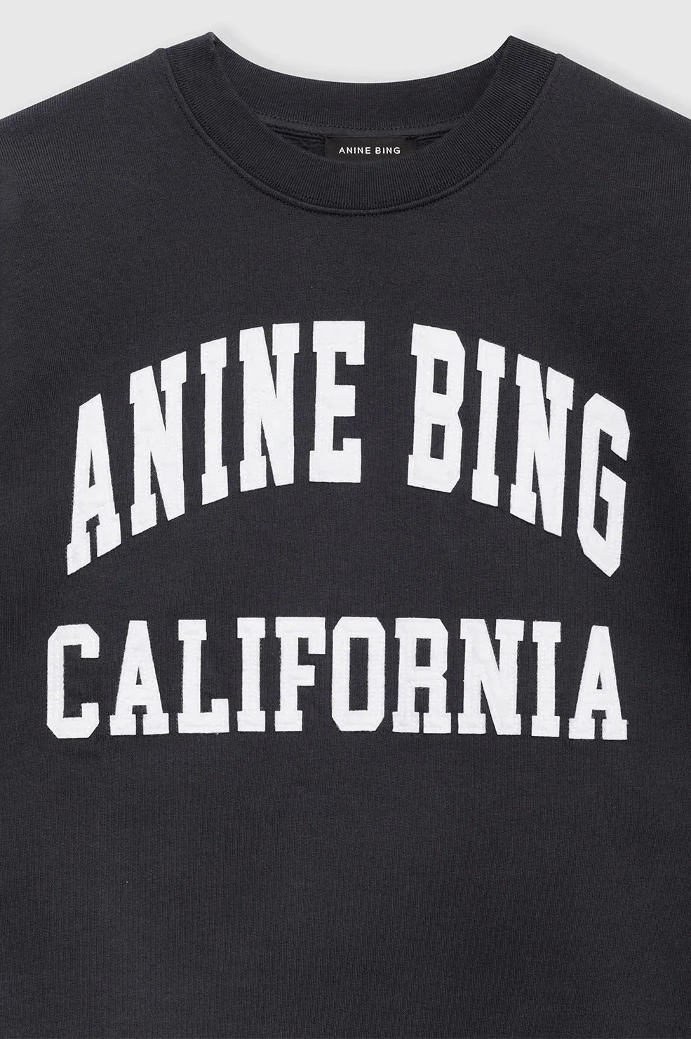 Anine Bing Miles Sweatshirt in Vintage Black