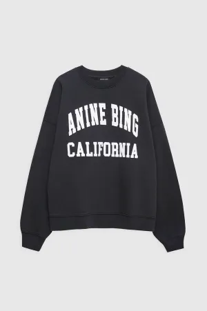 Anine Bing Miles Sweatshirt in Vintage Black
