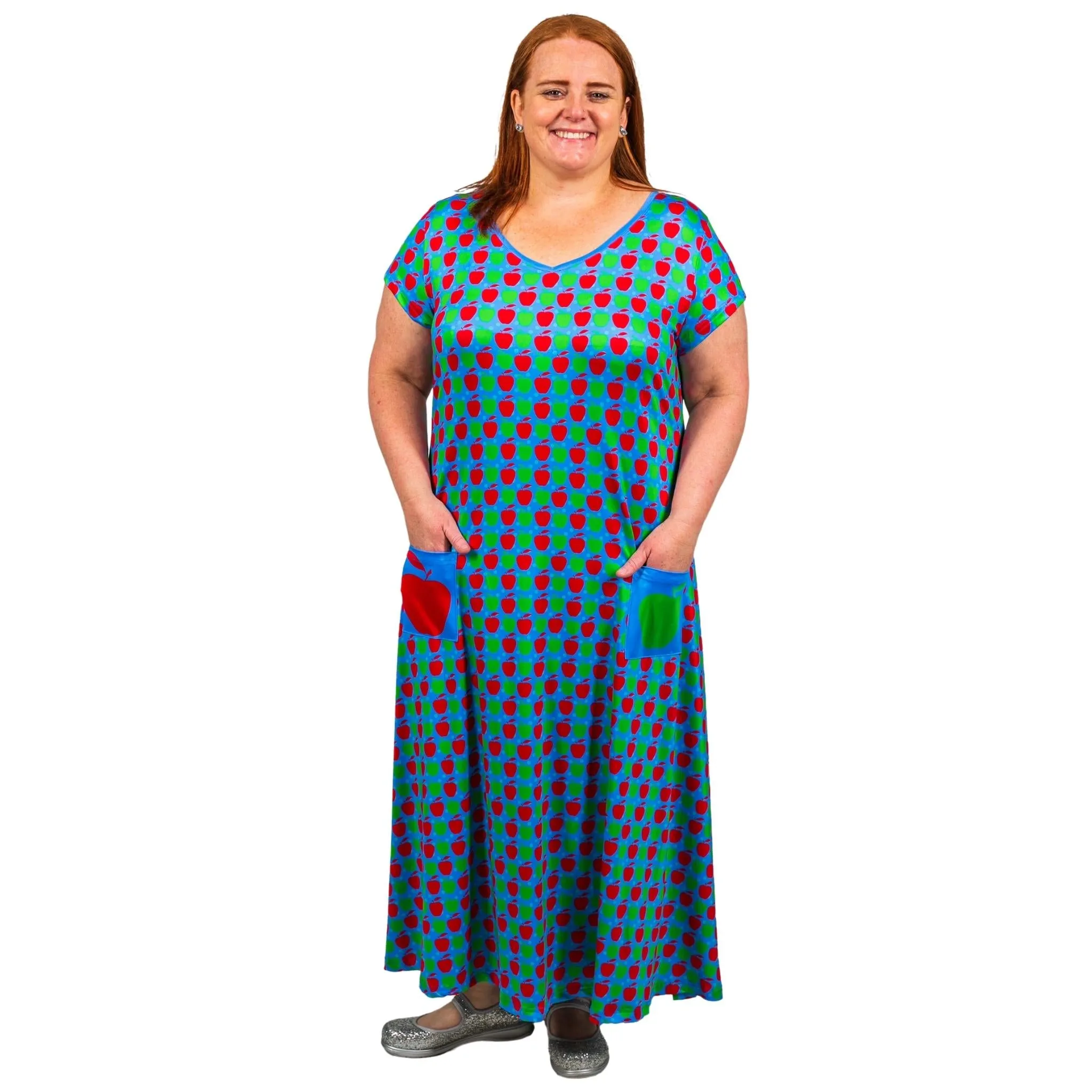 Apples Galore Maxi Dress