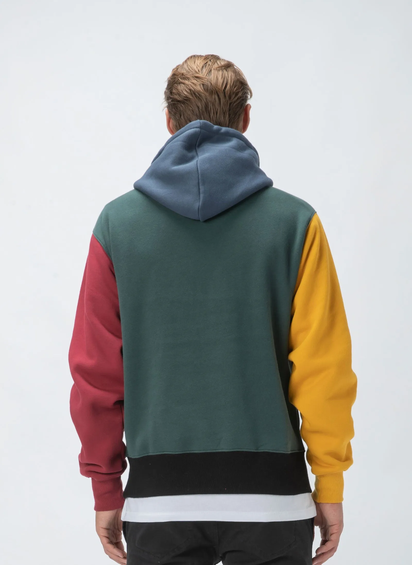 B.Cools Heritage Hood Sweatshirt Colour Block