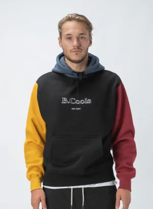 B.Cools Heritage Hood Sweatshirt Colour Block