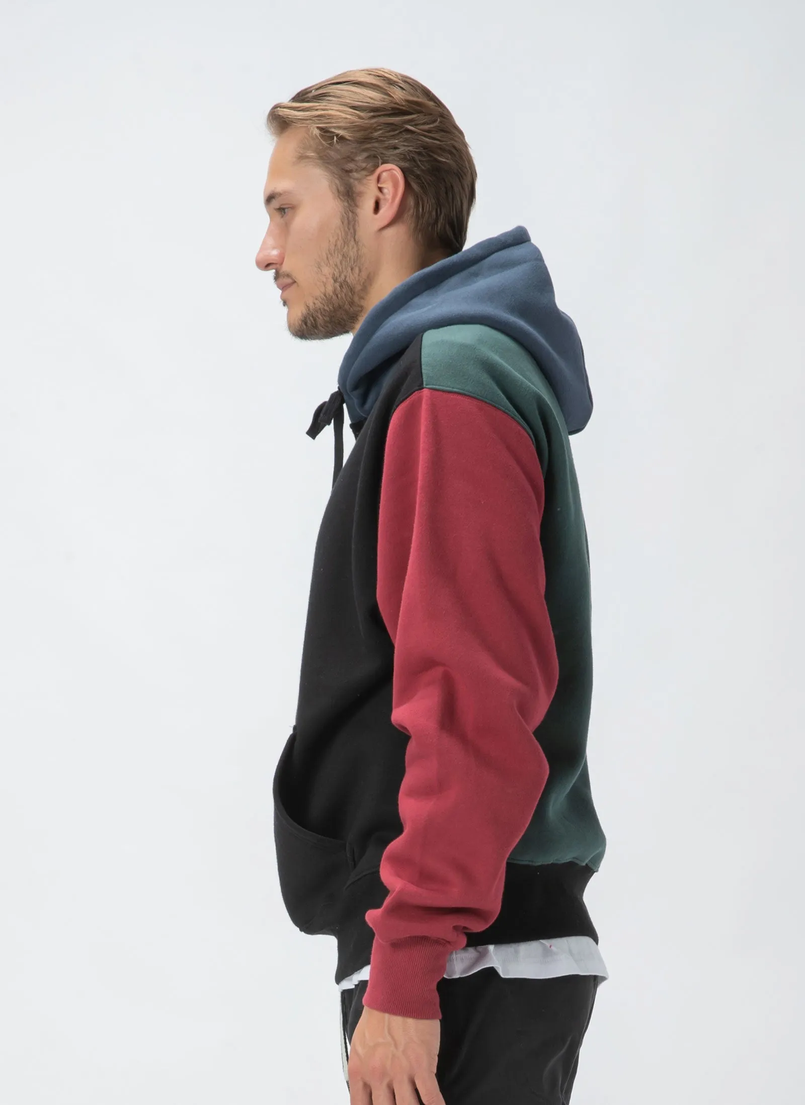 B.Cools Heritage Hood Sweatshirt Colour Block