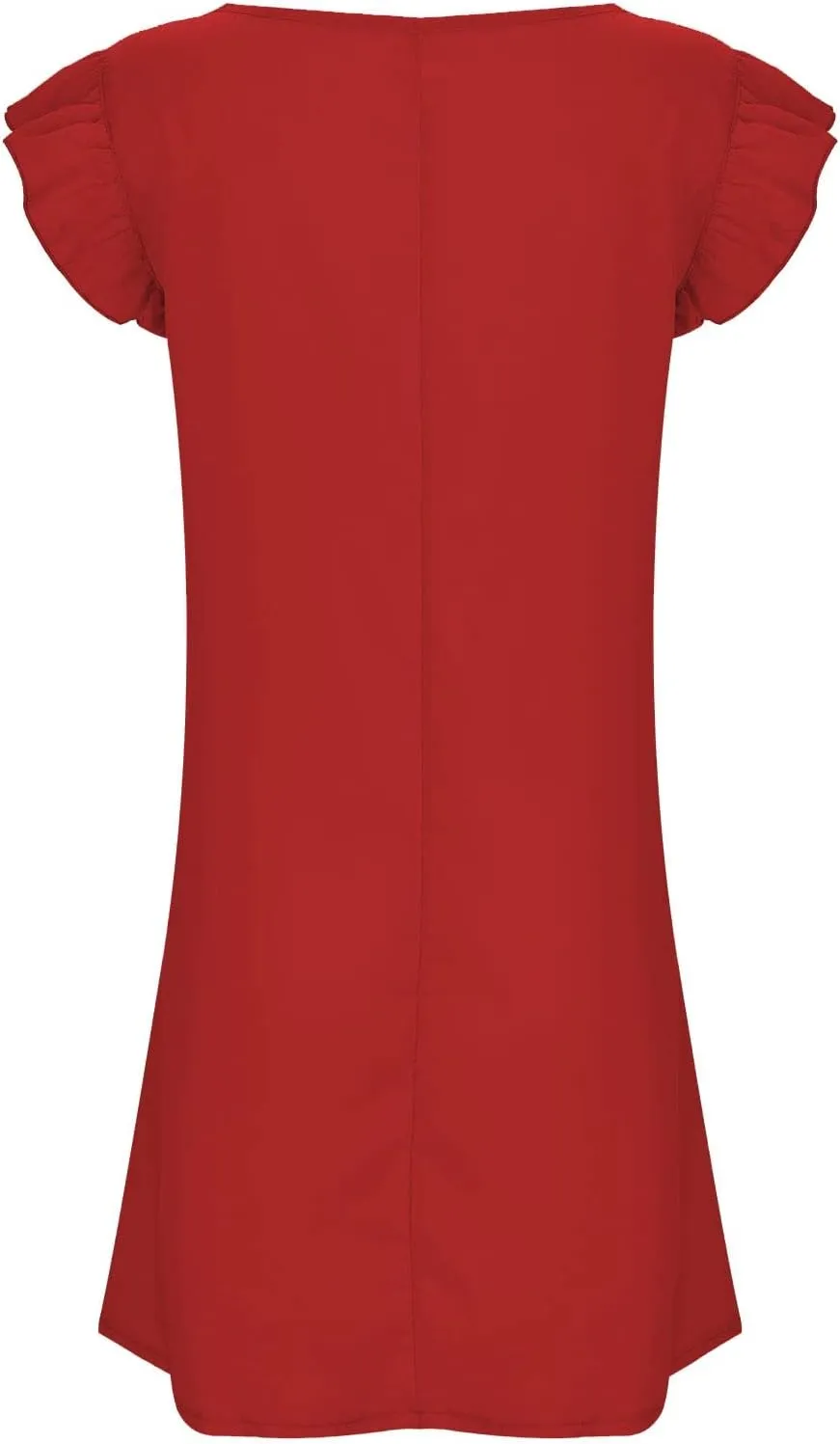 Beach Dresses for Women Plus Size Lounge Ruffles Cap Sleeveless Mini Dress Gift Solid Cruise Outfits for Women 2025