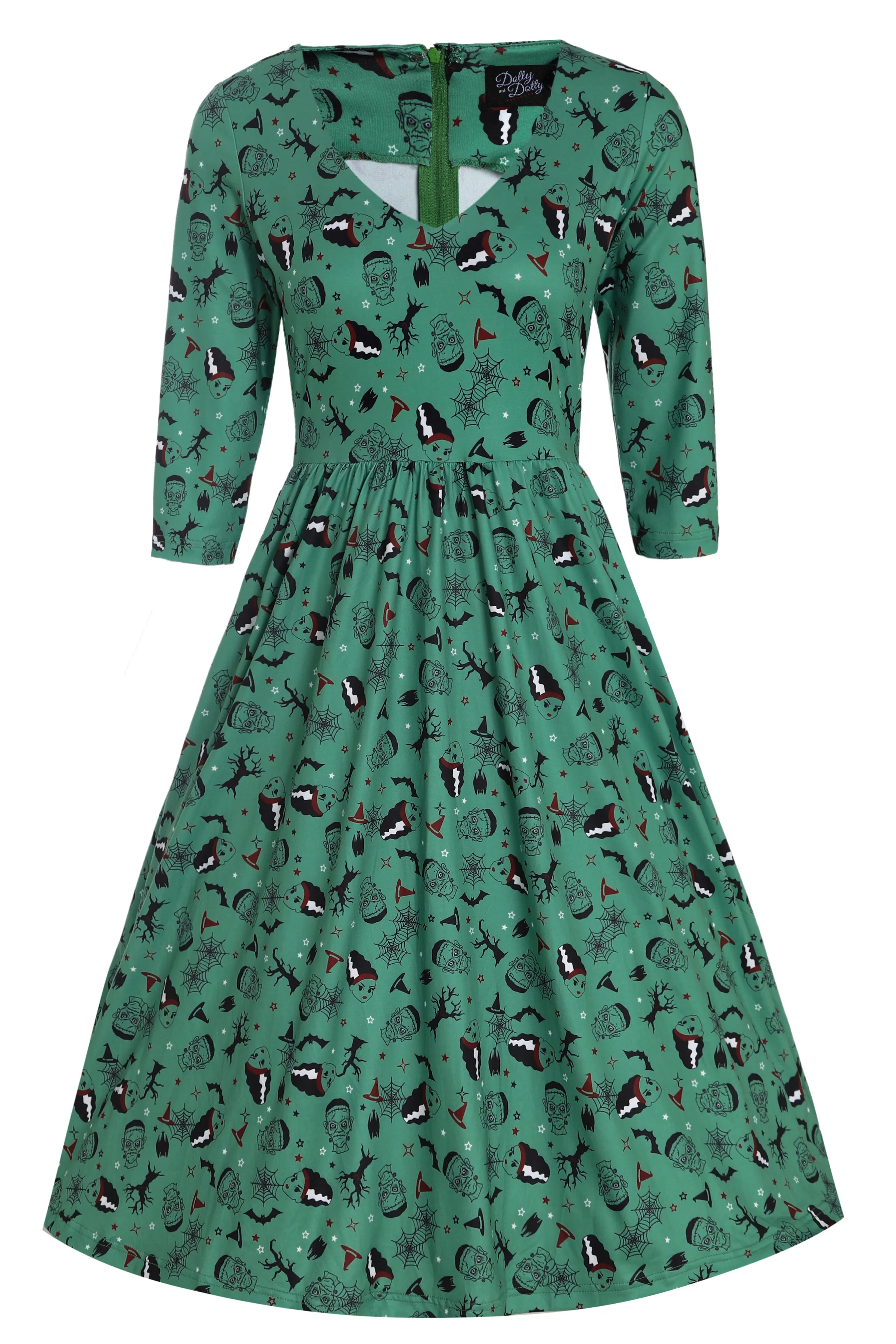 Billie Frankenstein & The Bride Print Dress