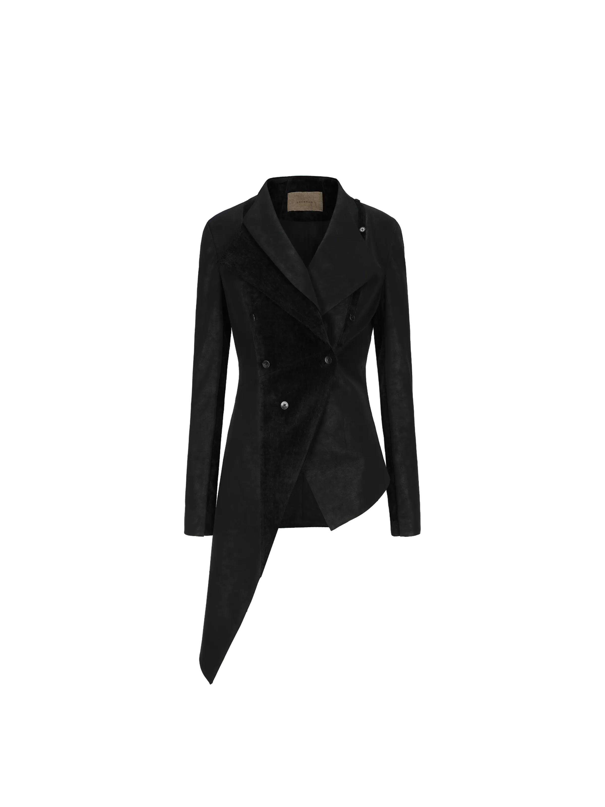 Black Double Collar Jacket