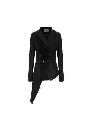 Black Double Collar Jacket