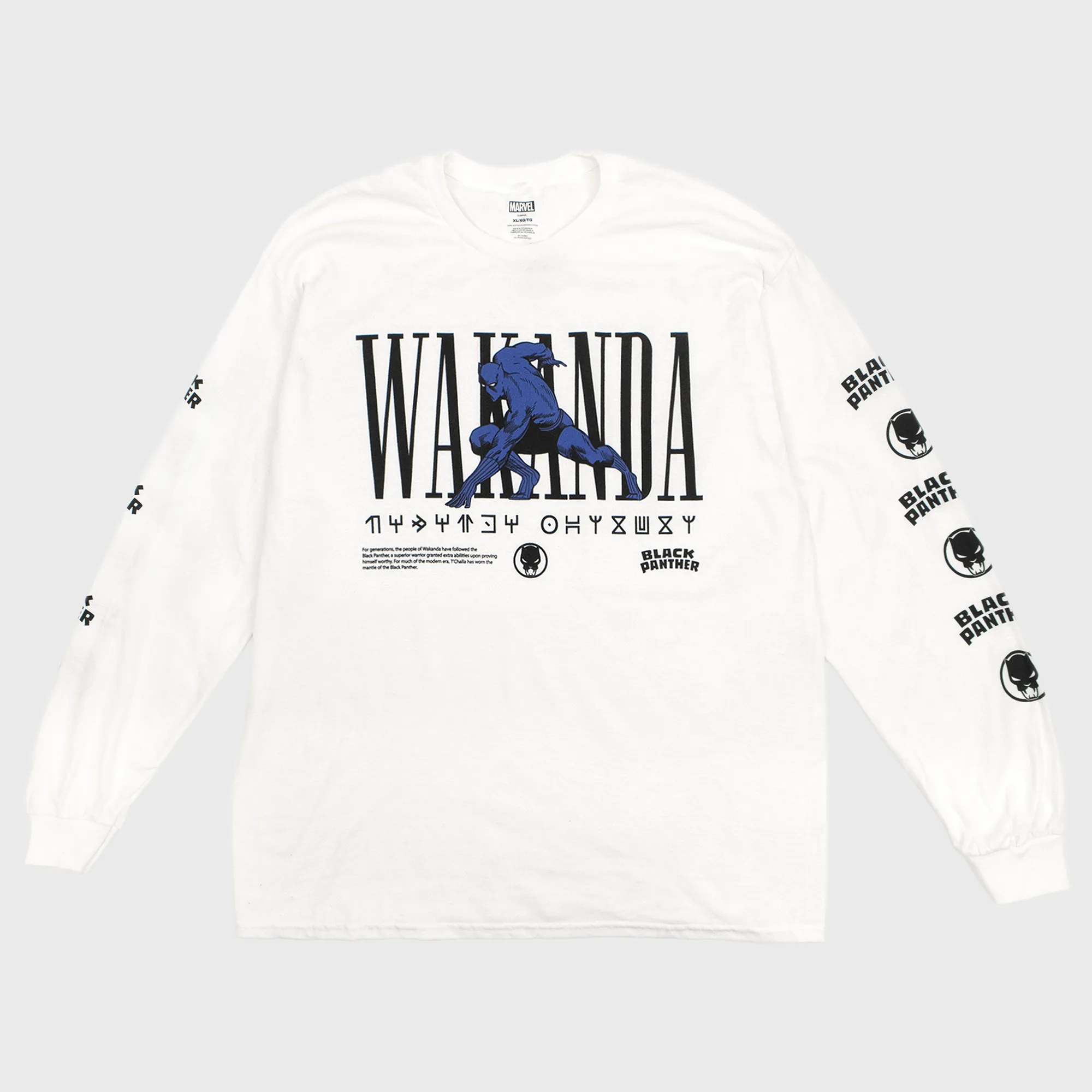 Black Panther - Wakanda White Longsleeve