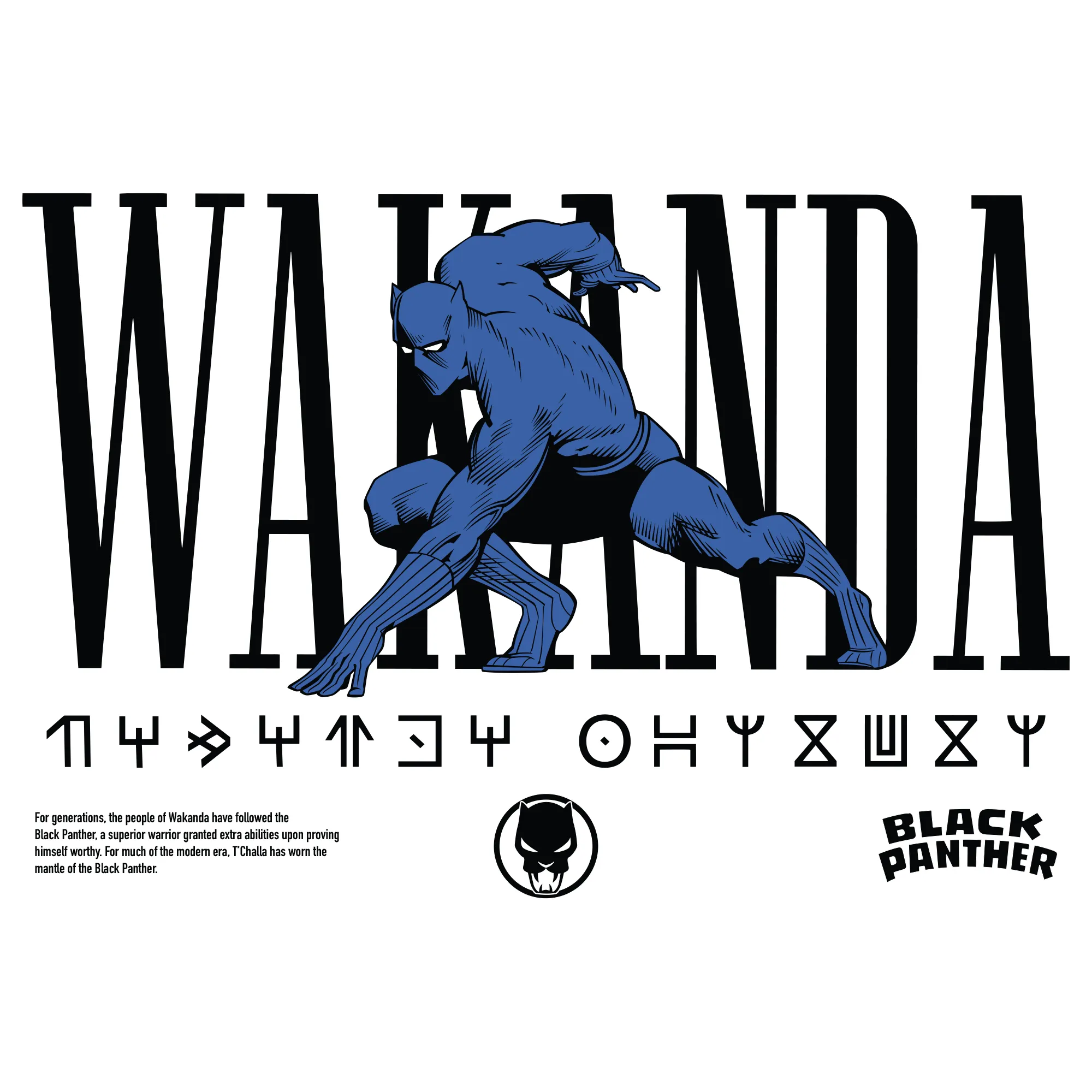 Black Panther - Wakanda White Longsleeve