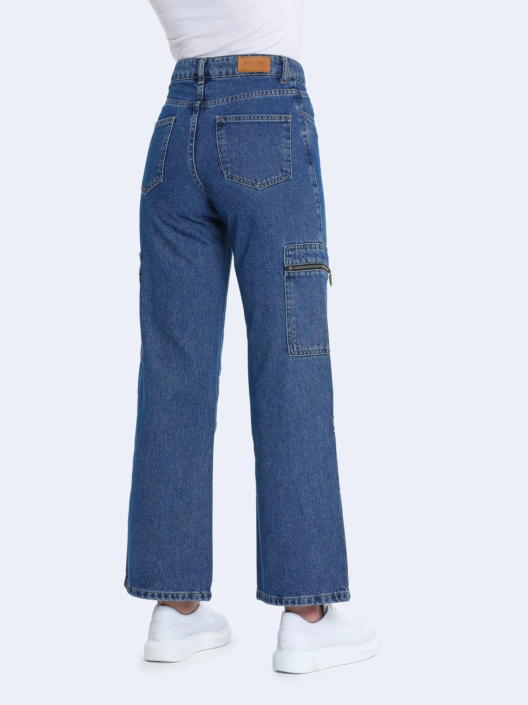 Blue High Rise Carpenter Jeans