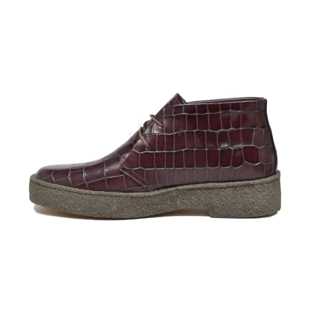 British Walkers Playboy Original Croc Print Men's Limited Edition Crocodile Leather High Top
