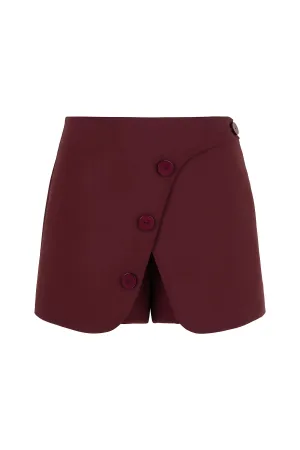 Button-Designed Shorts
