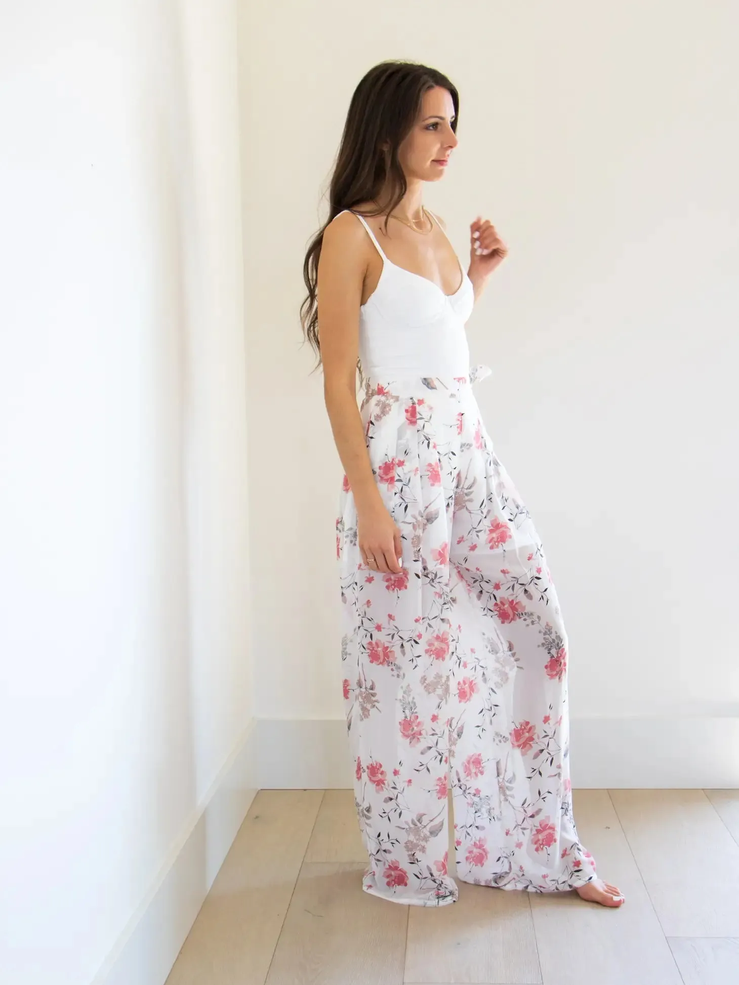 Camryn Floral Gaucho Pant