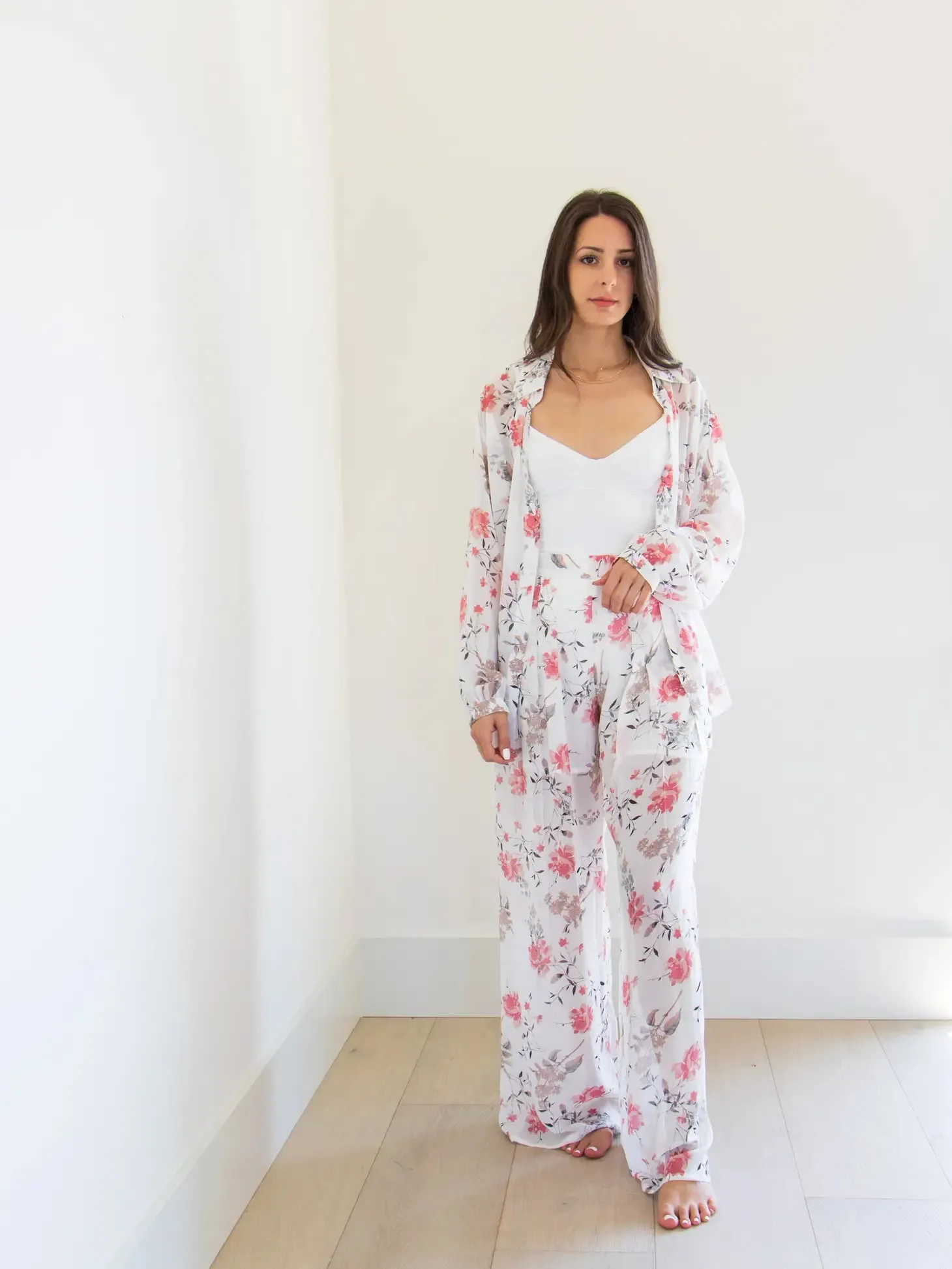 Camryn Floral Gaucho Pant