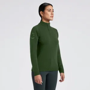 Cavalleria Toscana Lambswool Half Zip Sweater