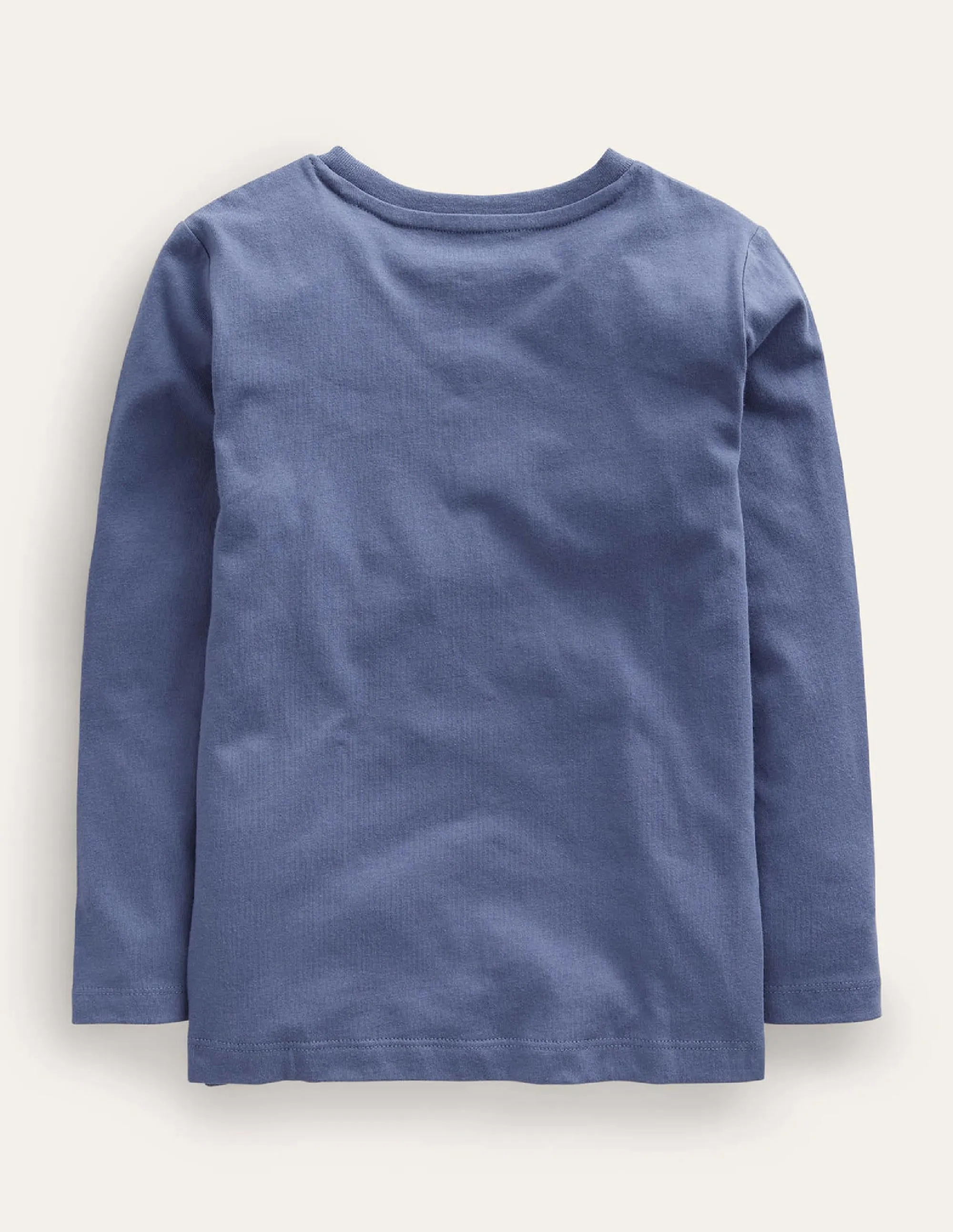 Chain Stitch Logo T-shirt-Robot Blue
