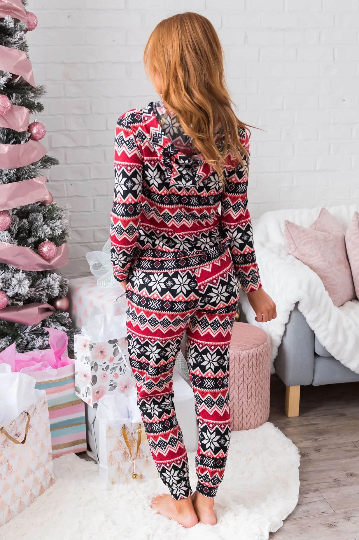 Cheery Little Snowflakes Modest Lounge Set