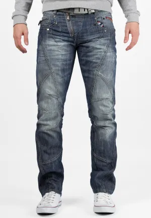 Cipo &amp; Baxx SILVER ZIPP men's jeans denim C-751
