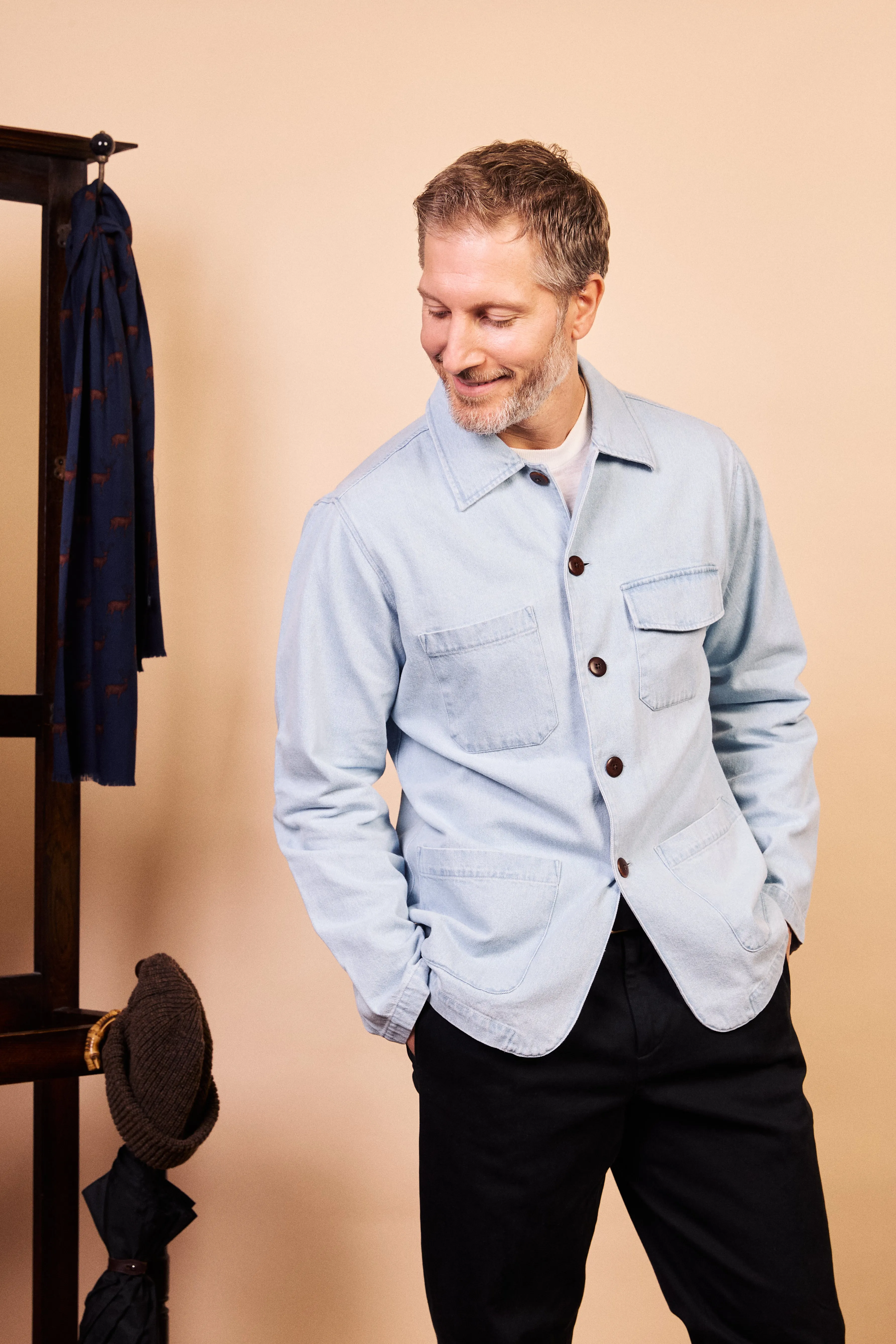 Cotton Jericho Jacket - Denim
