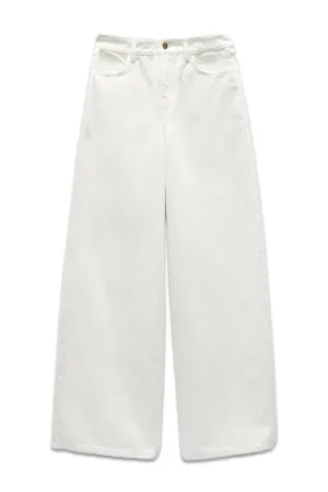 Cream Abi Wide Leg Jeans