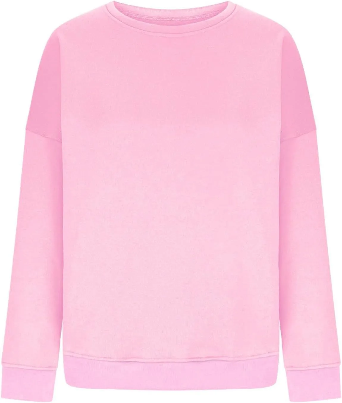 Crewneck Sweatshirts Women Soft Plain Oversized Sweatshirt Comfy Drop Shoulder Cute Hoodie Fleece Pullover Sweater