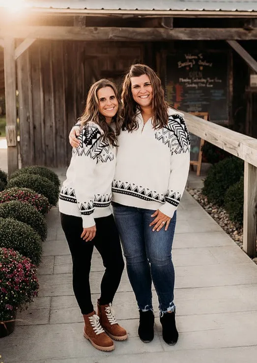 Detailed Zip Sweater