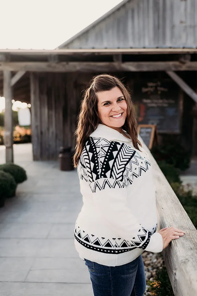 Detailed Zip Sweater