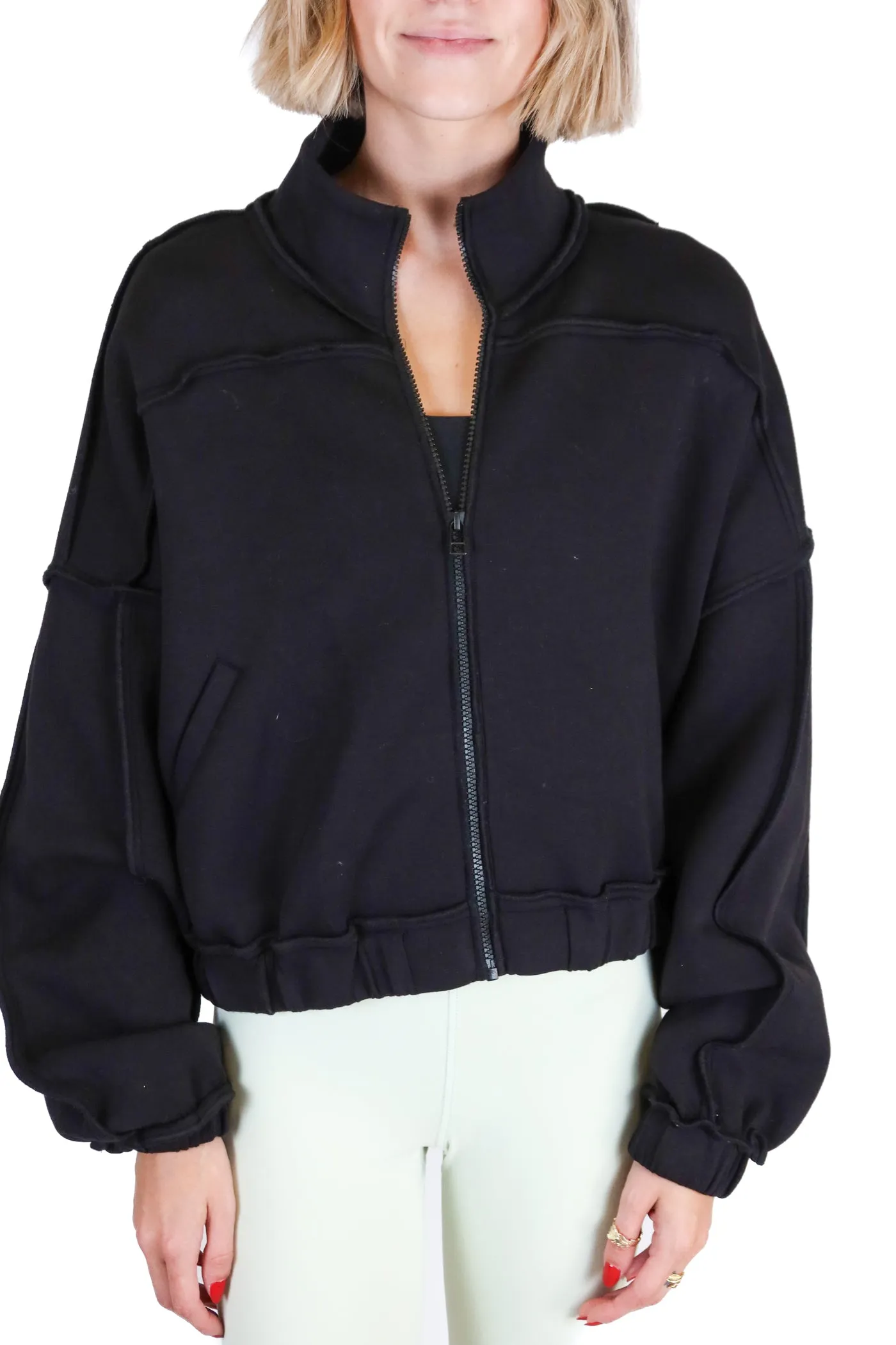 Devon Windsor Black Cropped Jacket (S; retail $240)