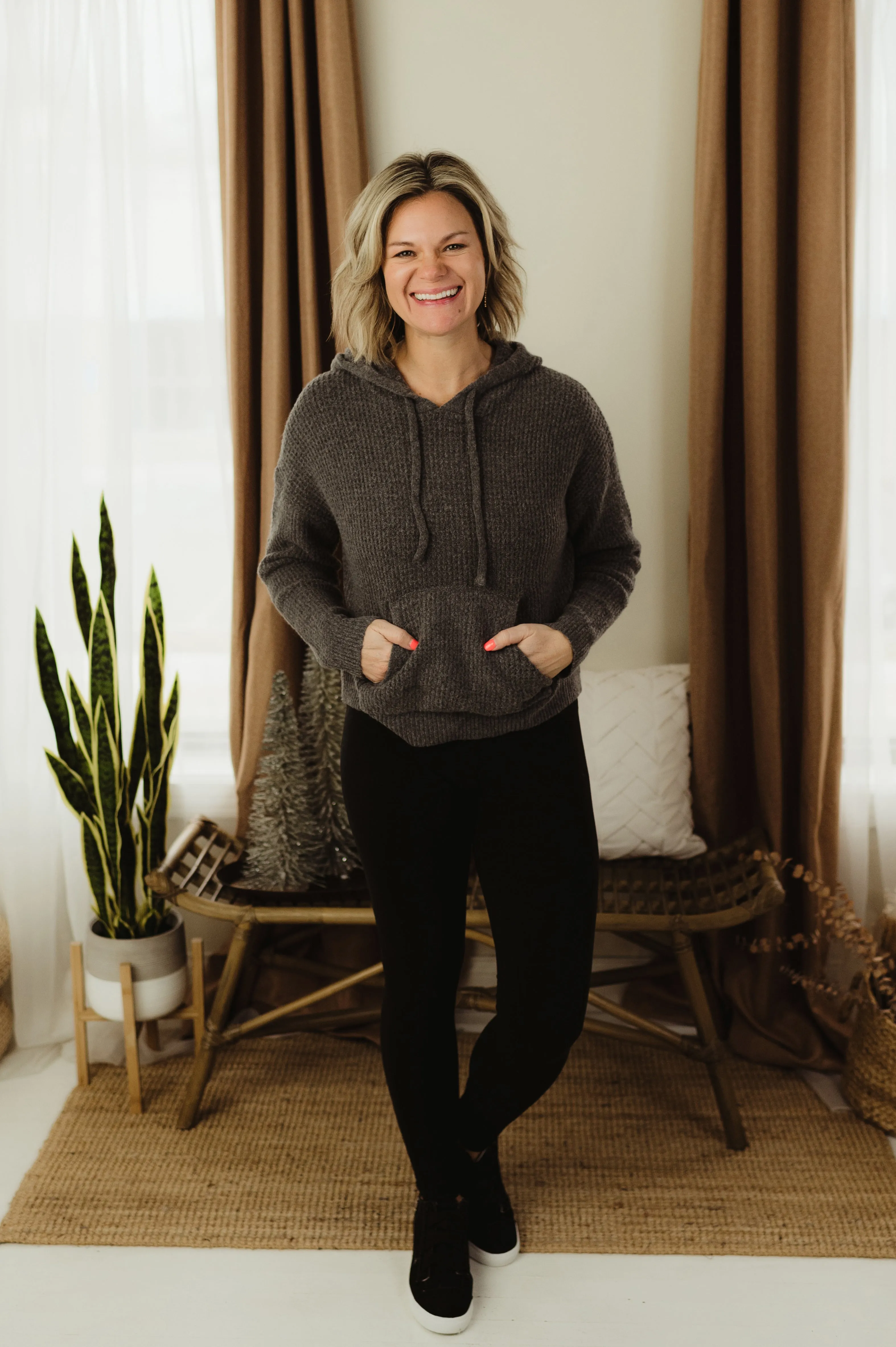 Drawstring Hoodie Sweater