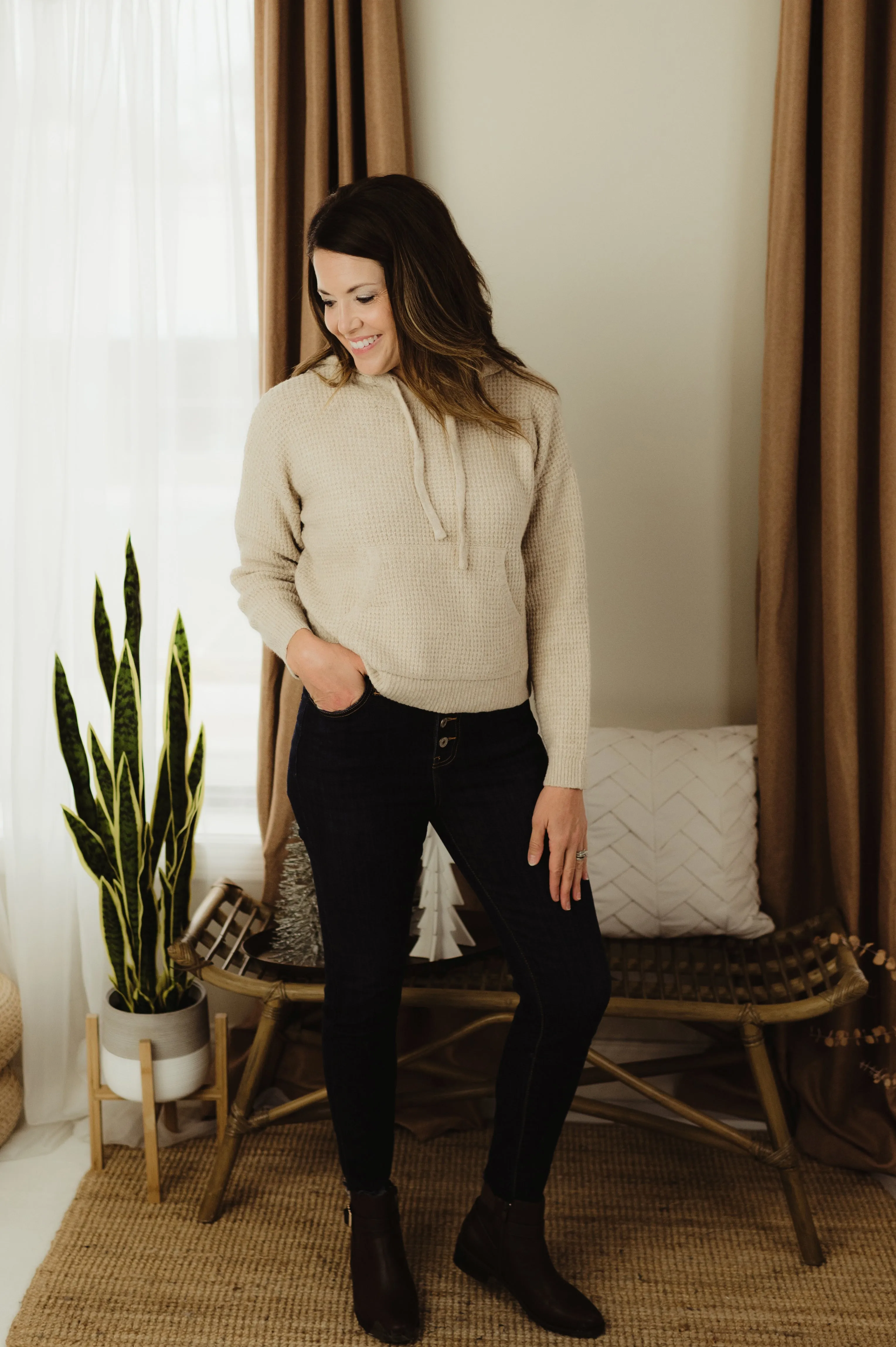 Drawstring Hoodie Sweater