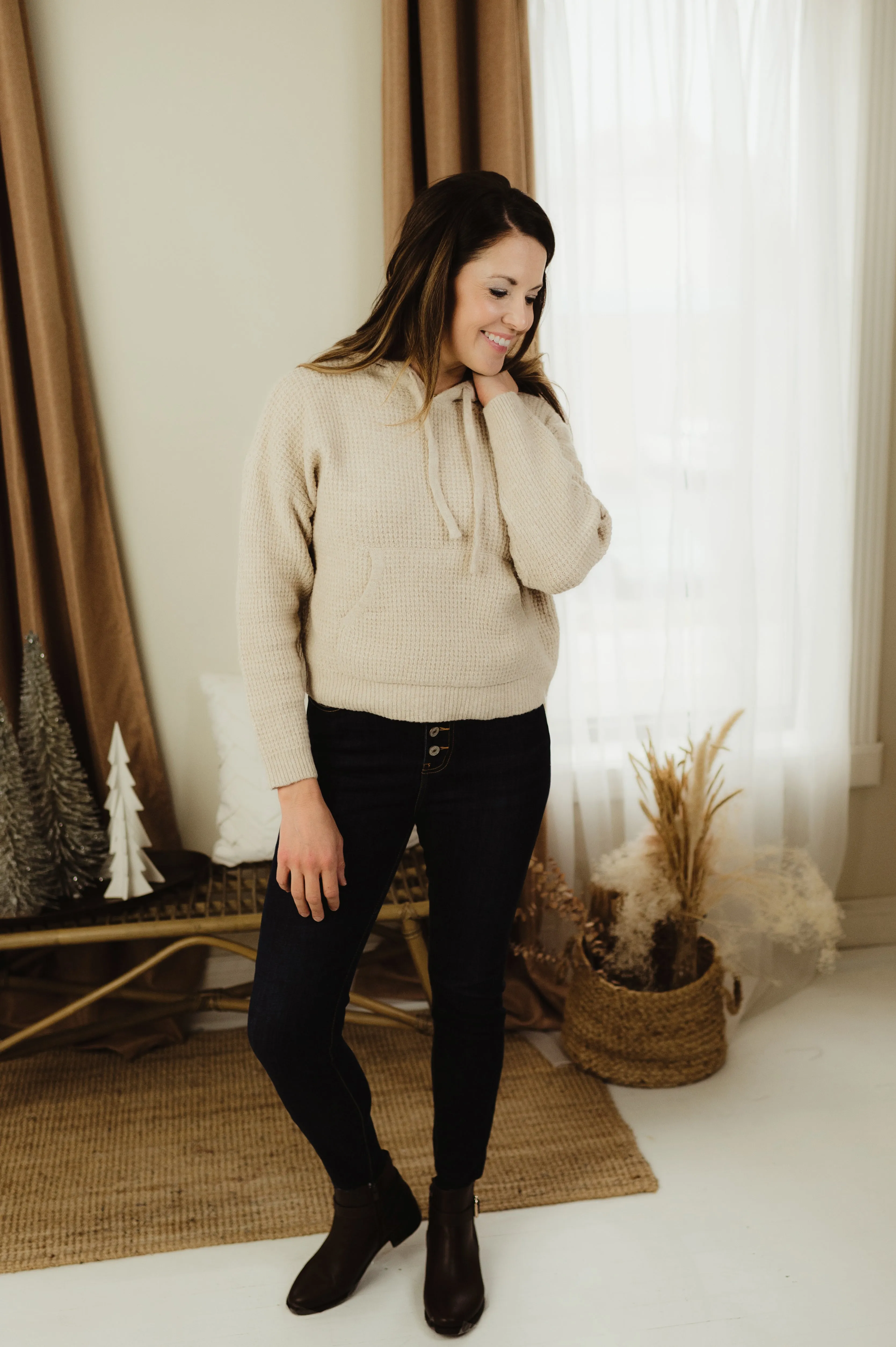 Drawstring Hoodie Sweater