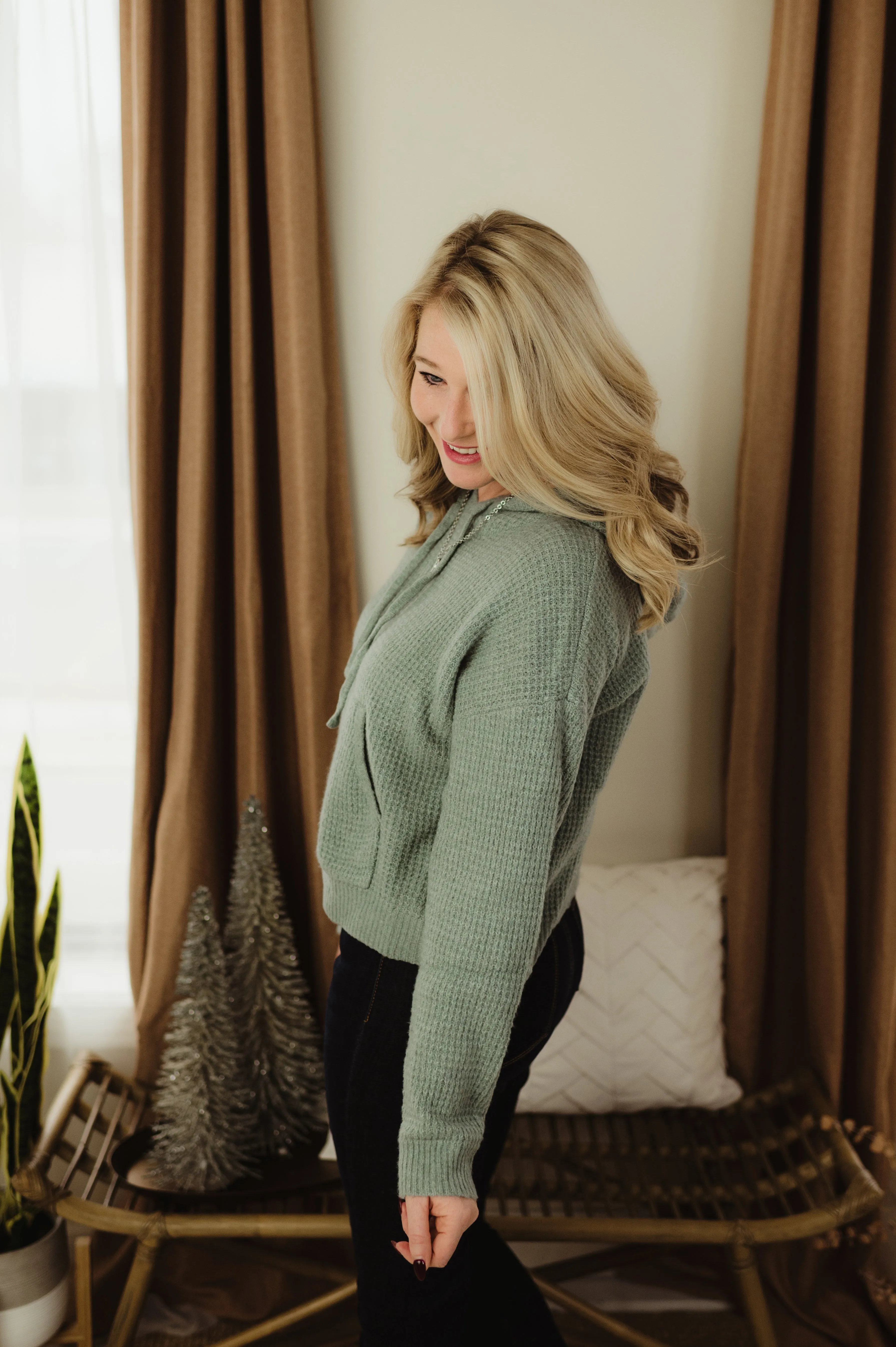 Drawstring Hoodie Sweater
