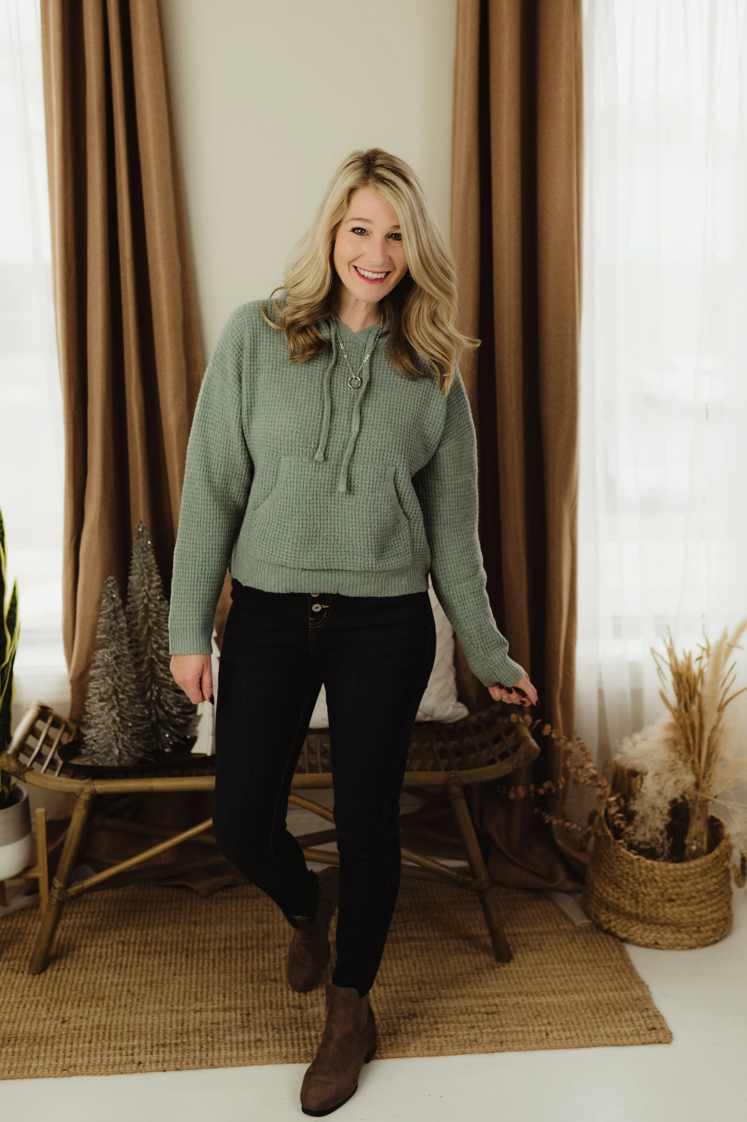 Drawstring Hoodie Sweater