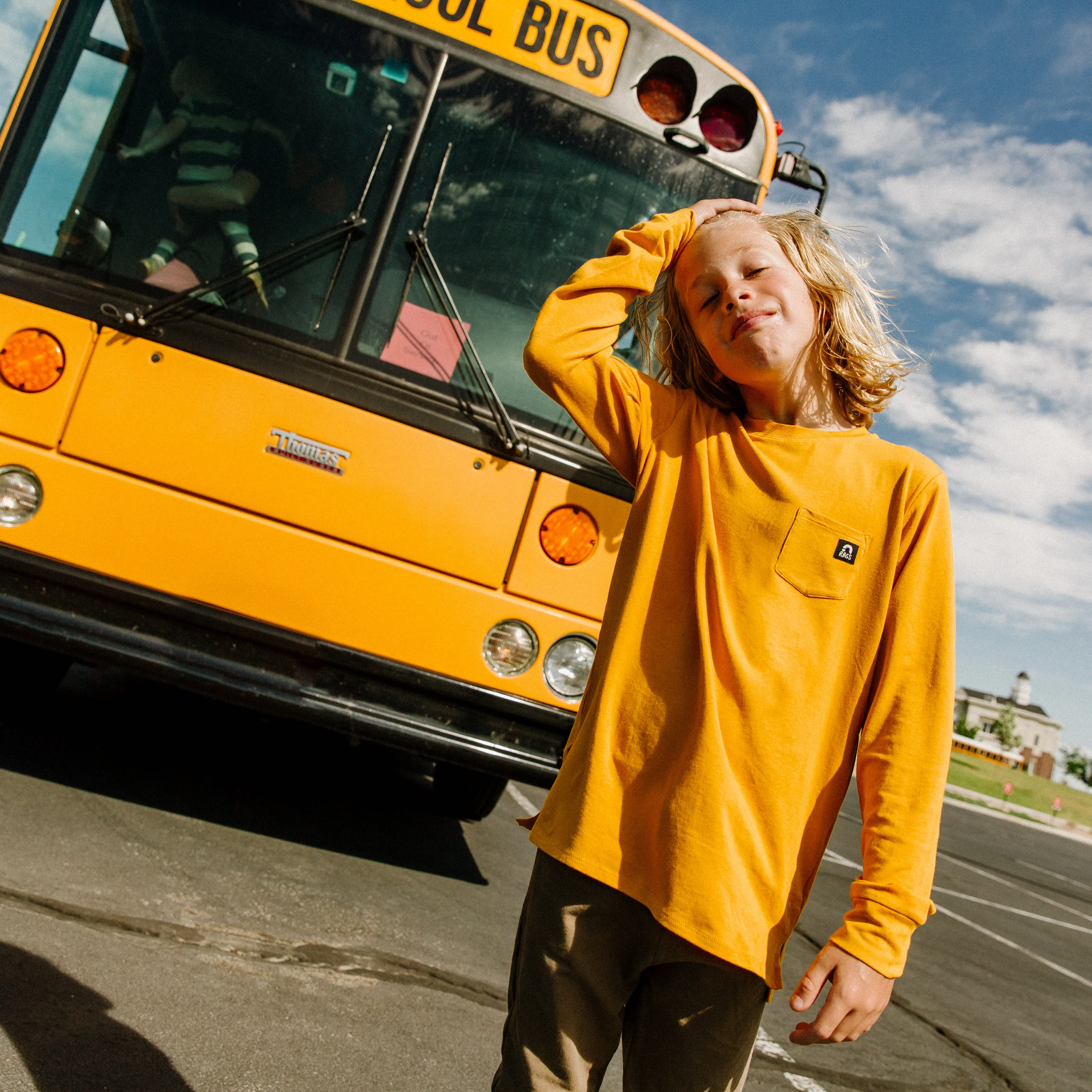 Essentials Long Sleeve Tee - 'Golden Yellow'
