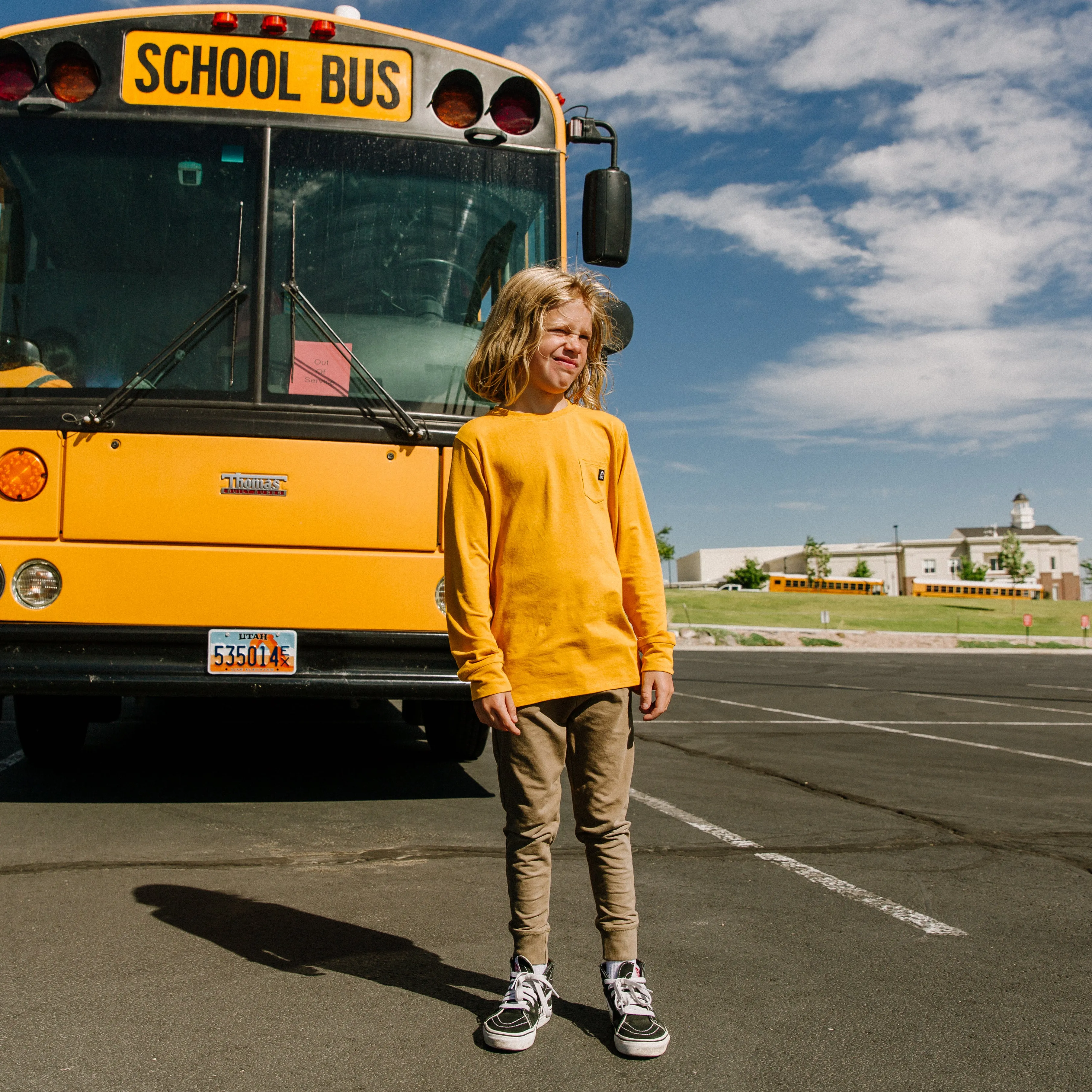 Essentials Long Sleeve Tee - 'Golden Yellow'