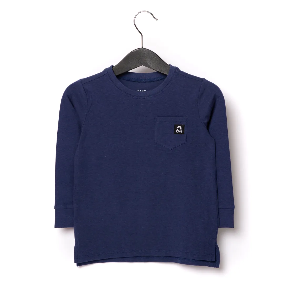 Essentials Long Sleeve Tee - 'Twilight Blue'