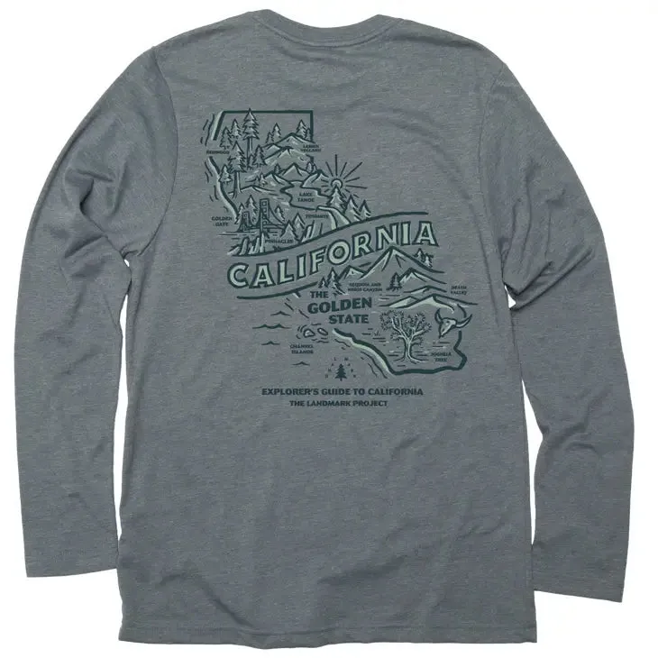 Explore California Long Sleeve Pocket Unisex T-shirt