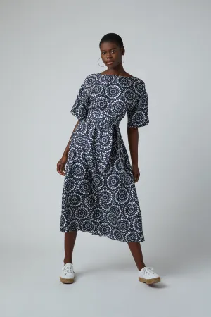 Flora A-line Silk Dress