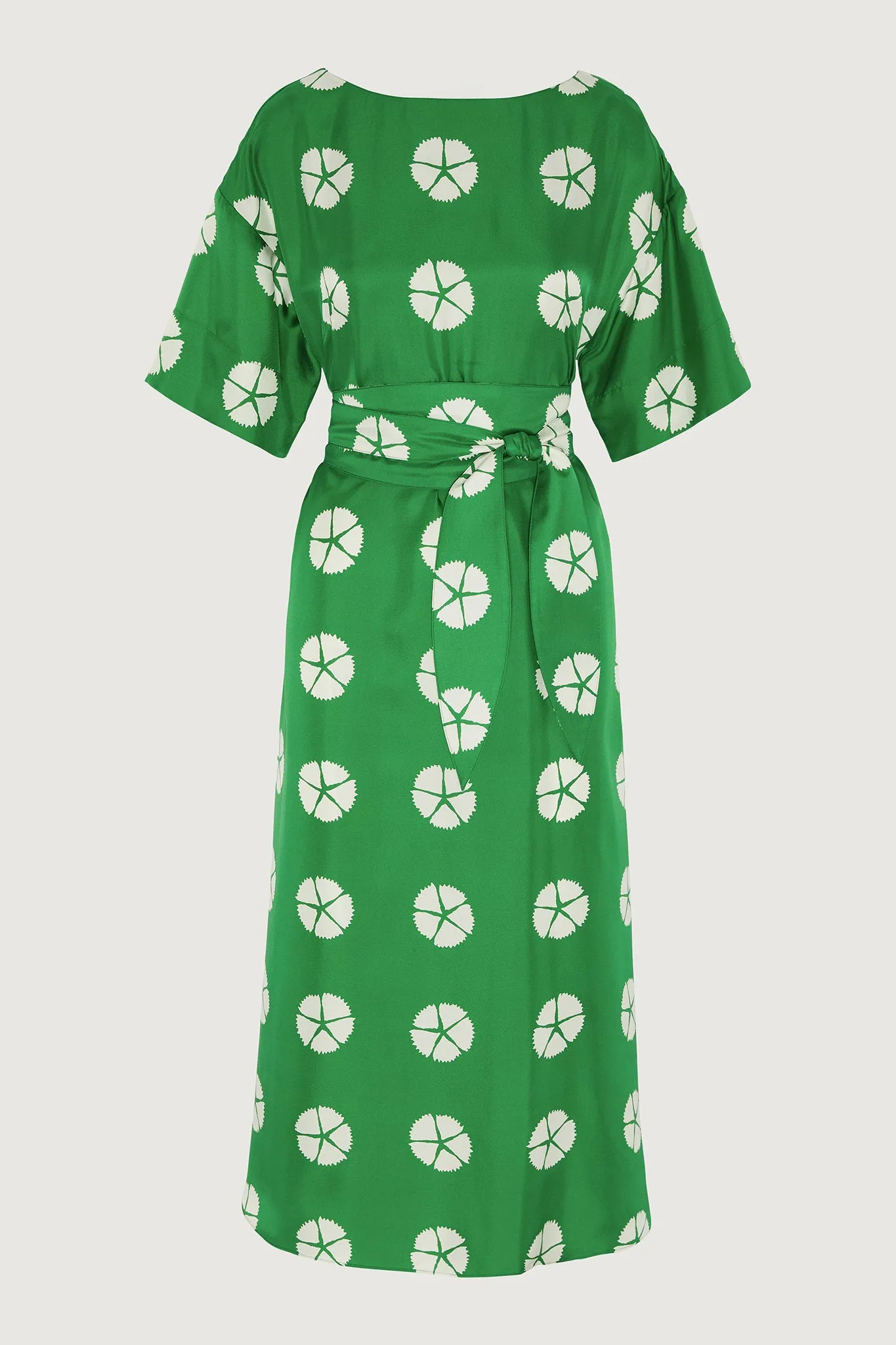 Flora A-line Silk Dress