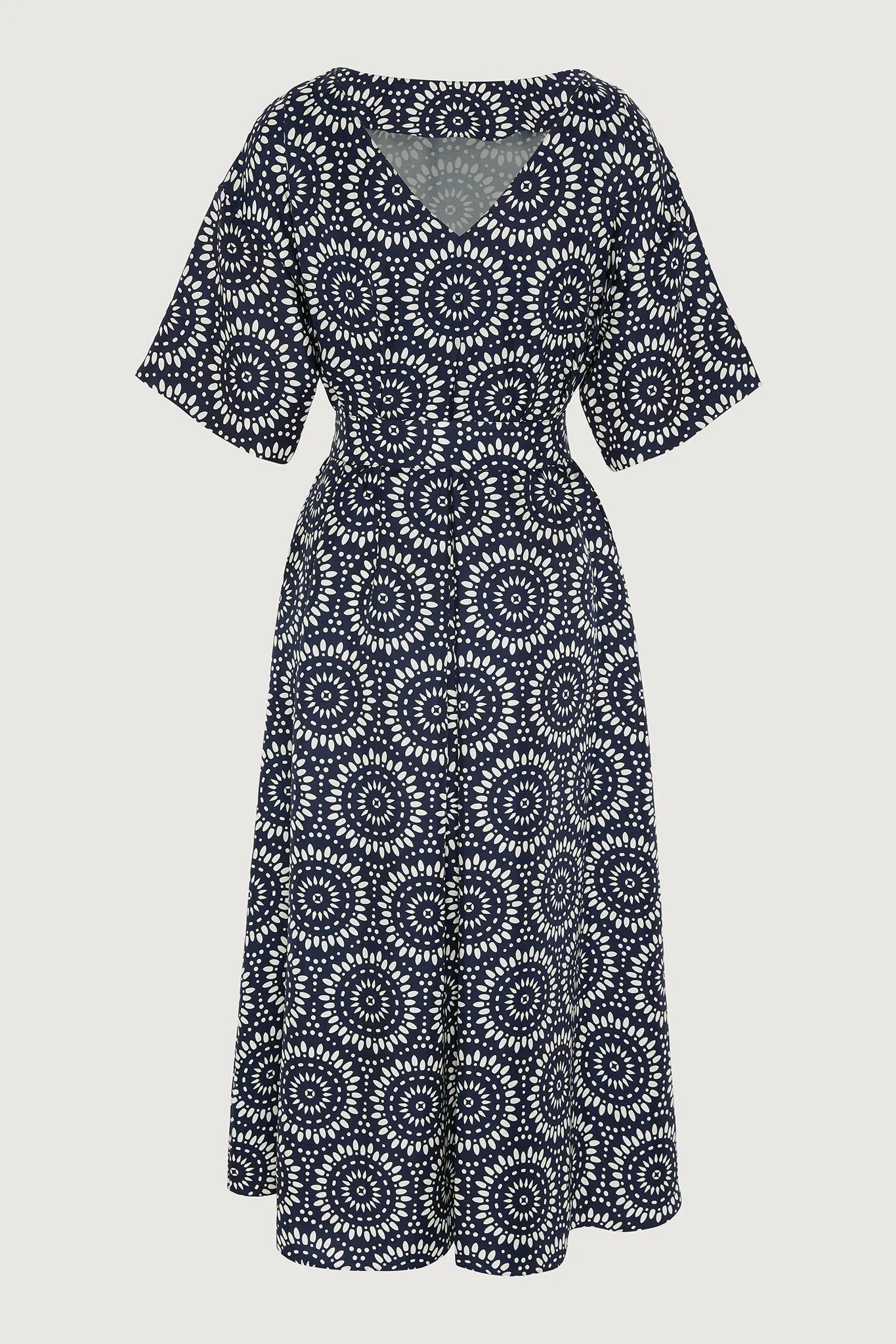 Flora A-line Silk Dress