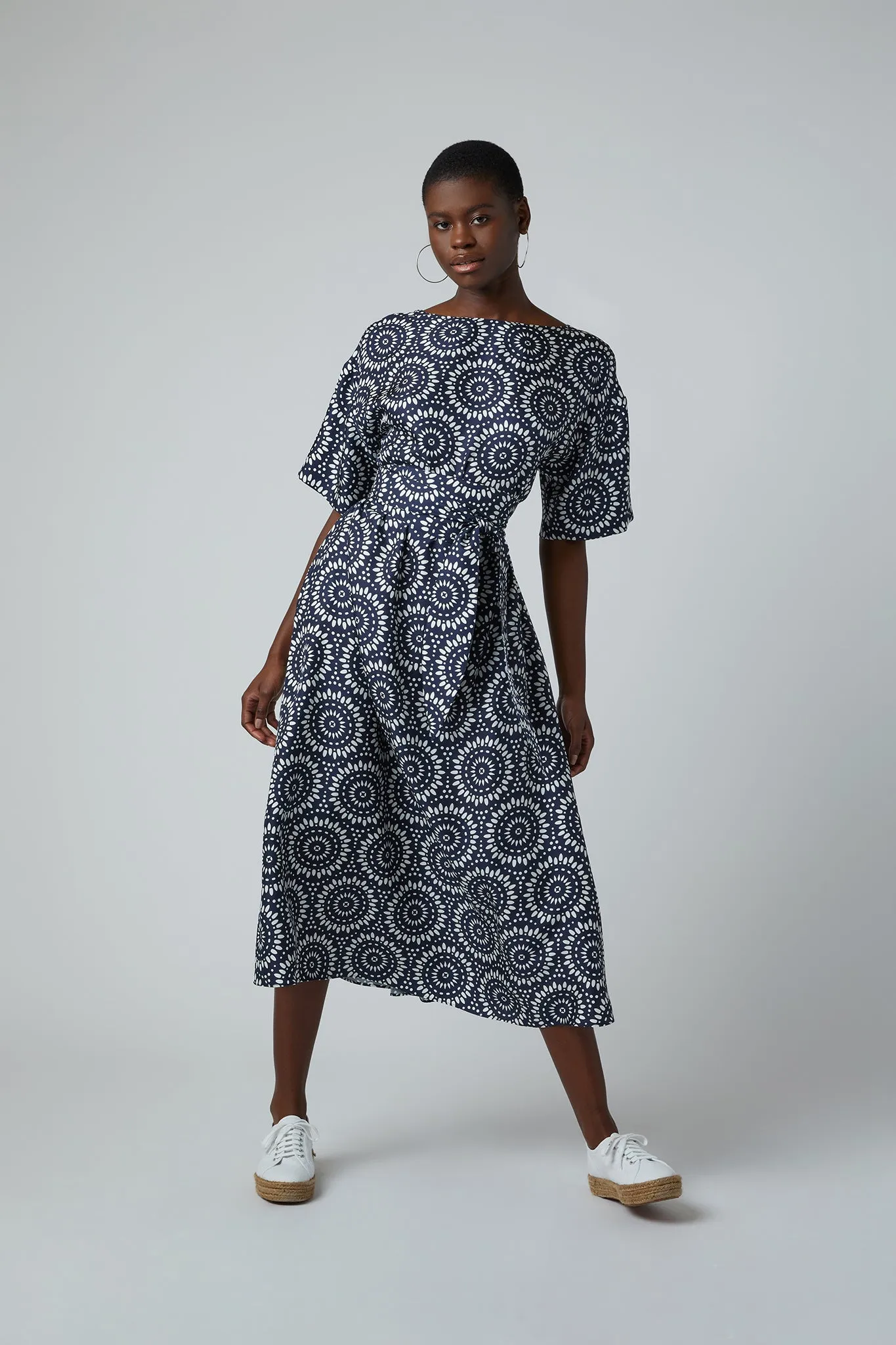 Flora A-line Silk Dress