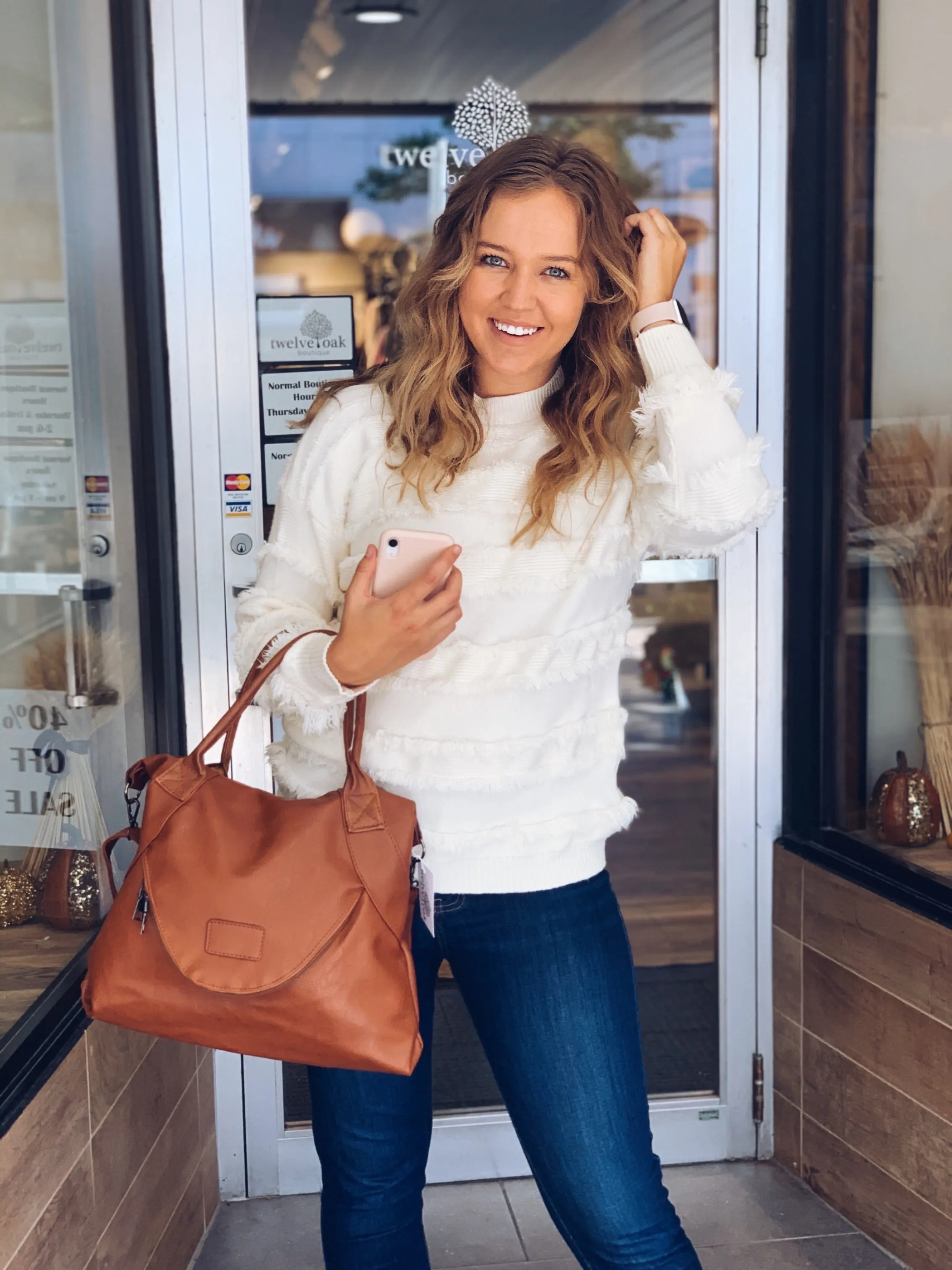 Fringe Stripe Sweater